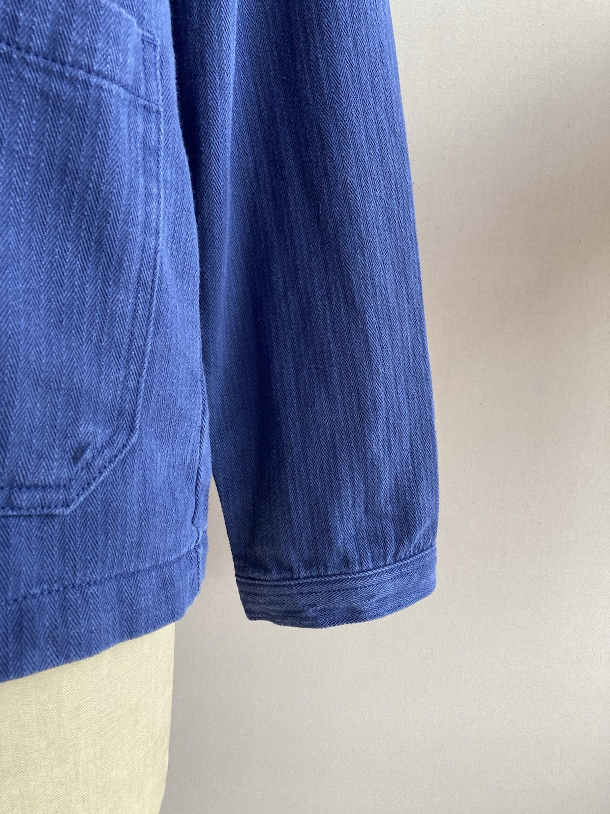 Navy French Chore Jacket Cotton Twill
