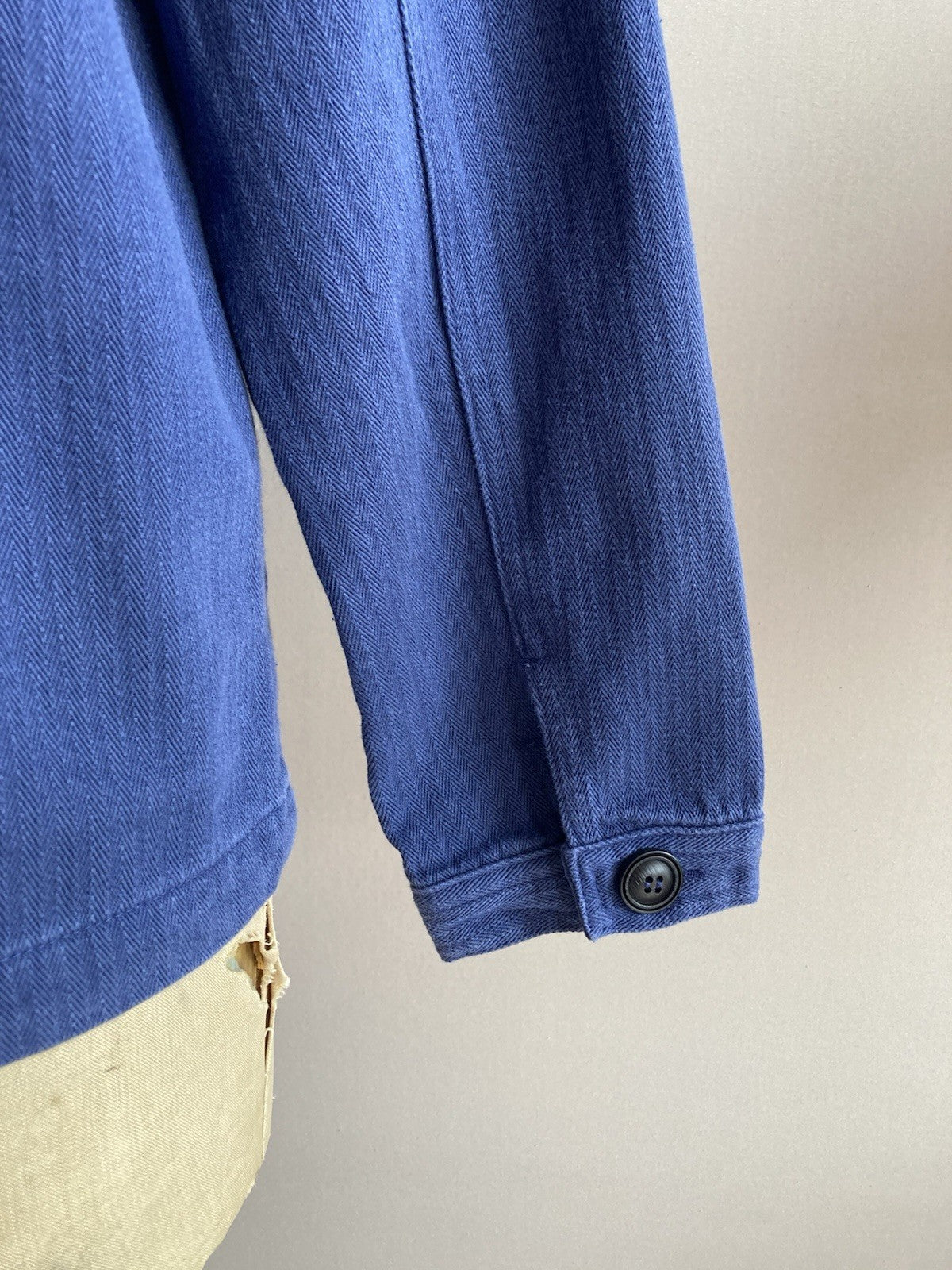 Navy French Chore Jacket Cotton Twill