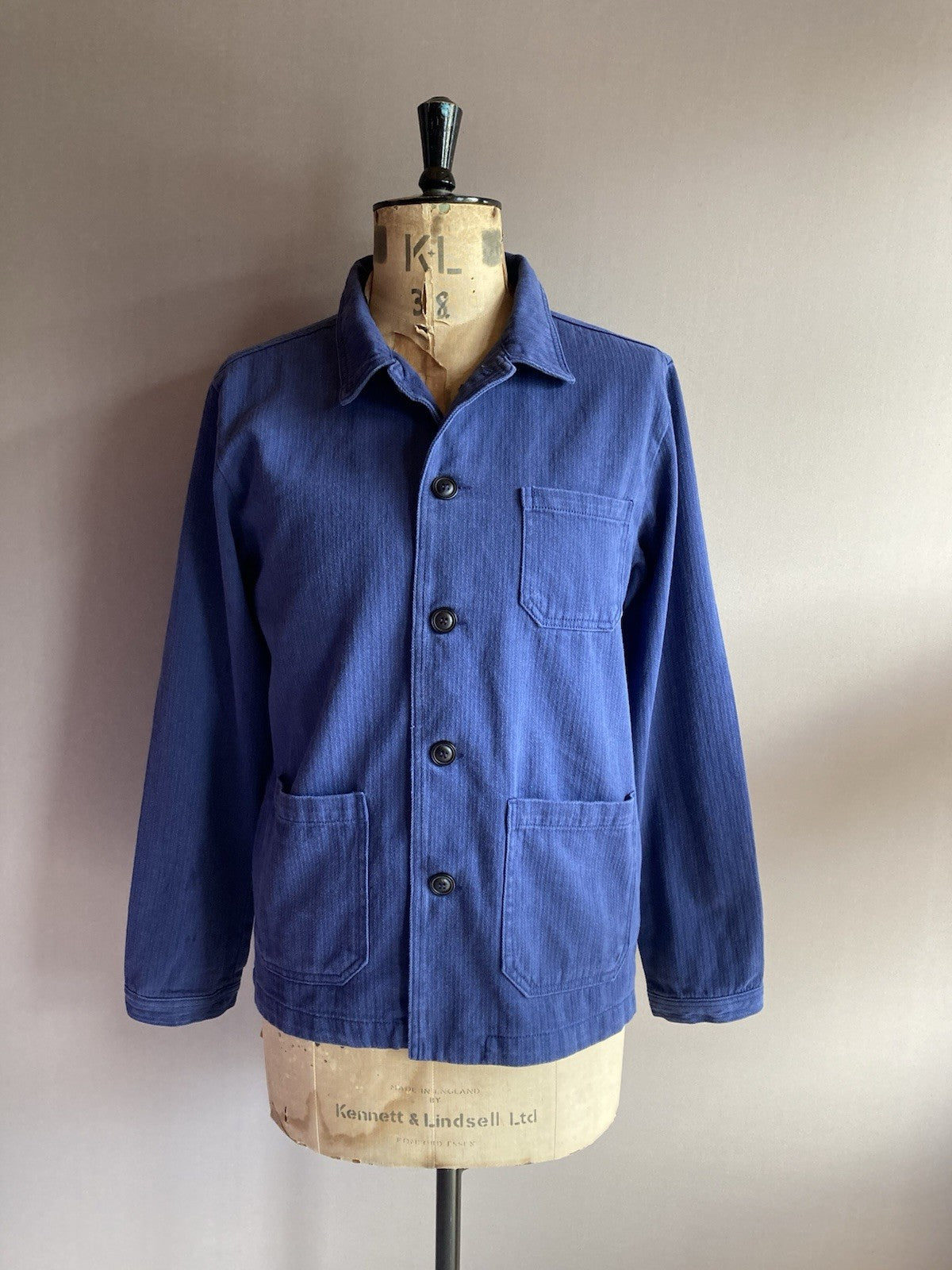 Navy French Chore Jacket Cotton Twill