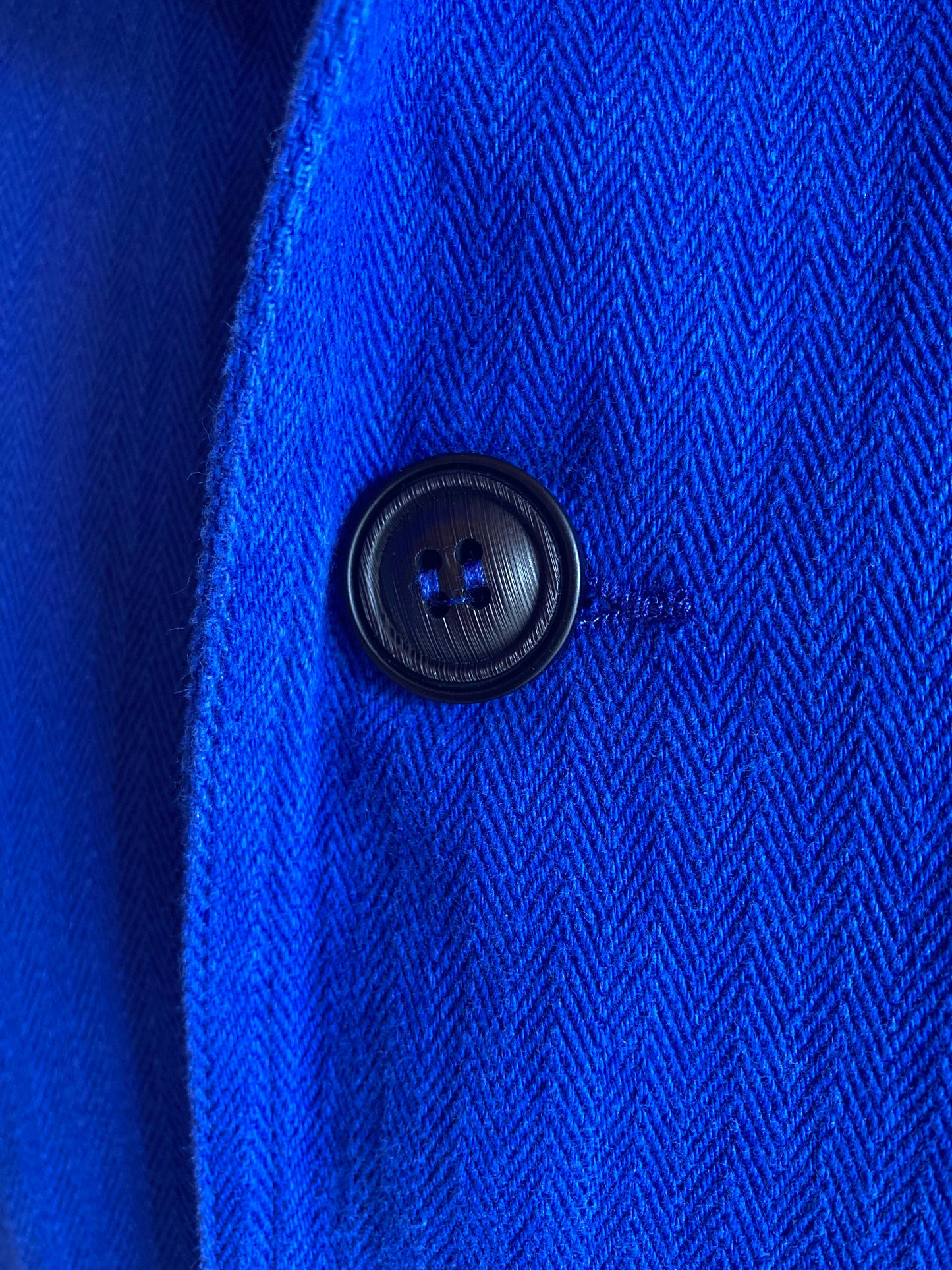 Blue French Chore Jacket Cotton Twill