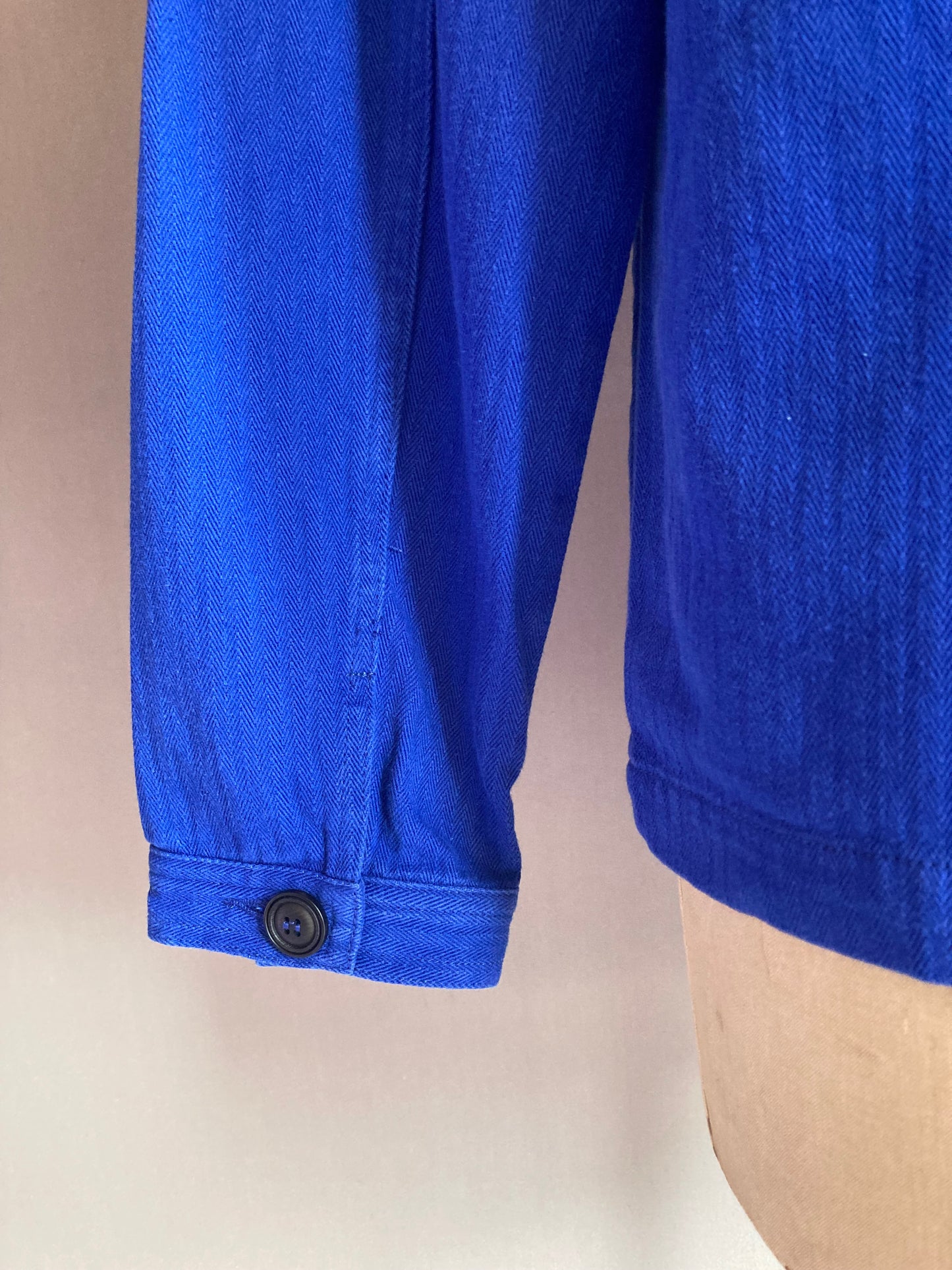 Blue French Chore Jacket Cotton Twill
