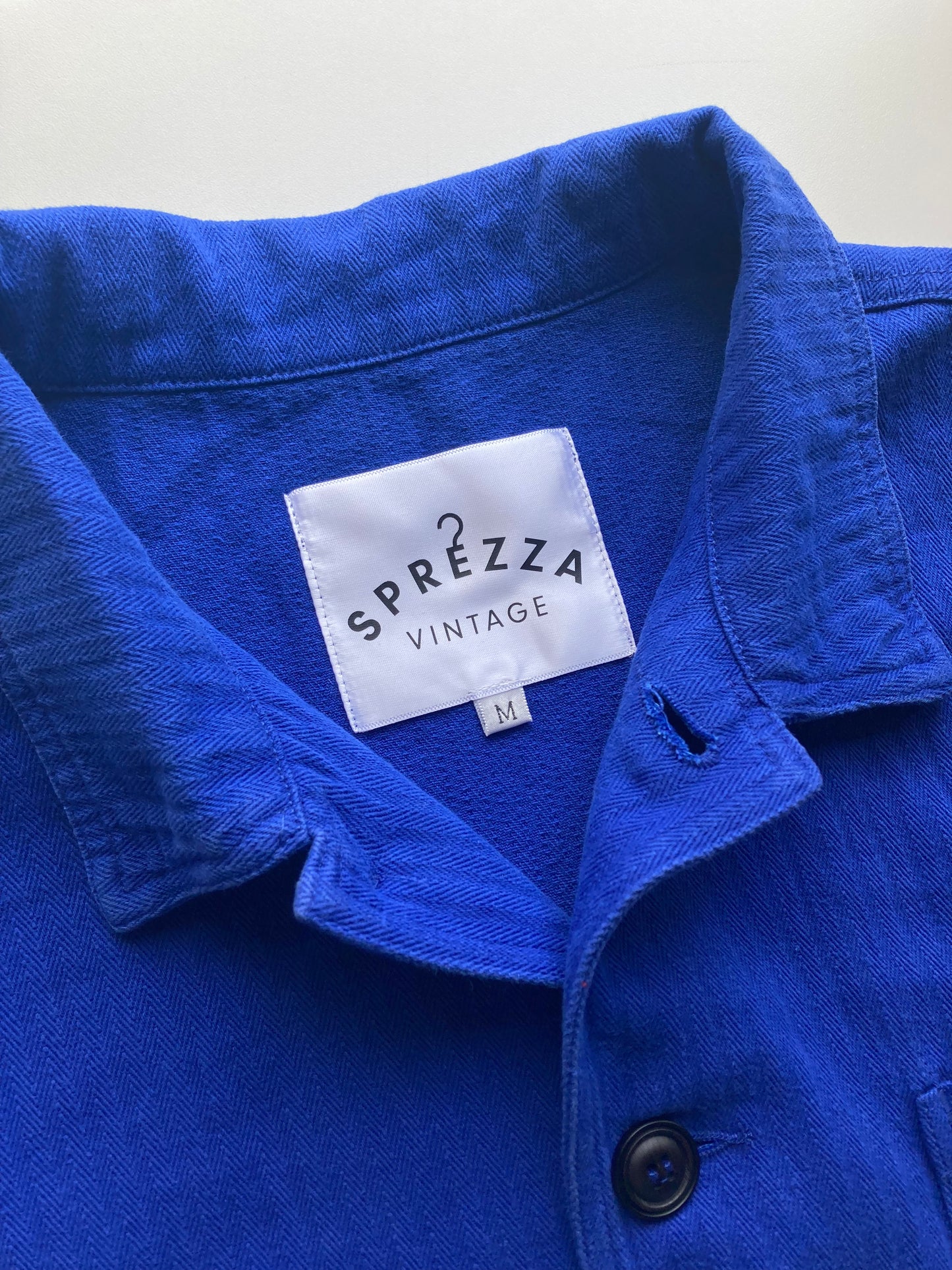 Blue French Chore Jacket Cotton Twill
