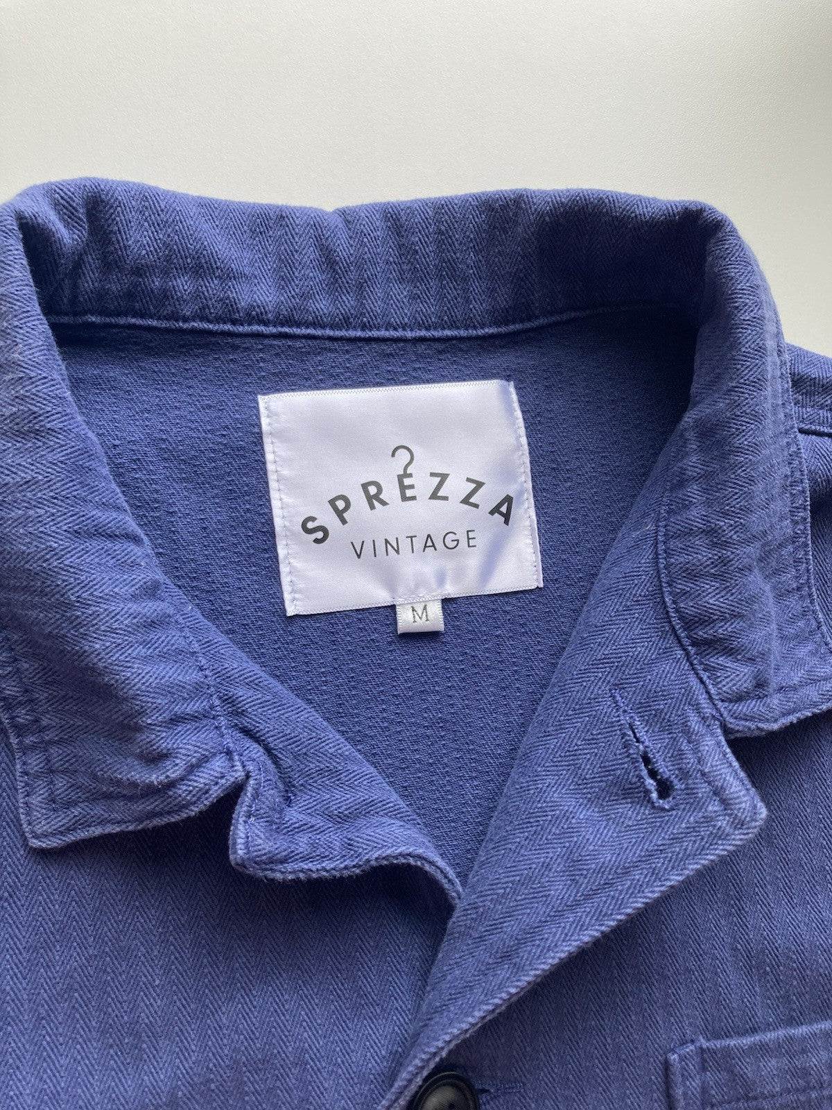 Navy French Chore Jacket Cotton Twill