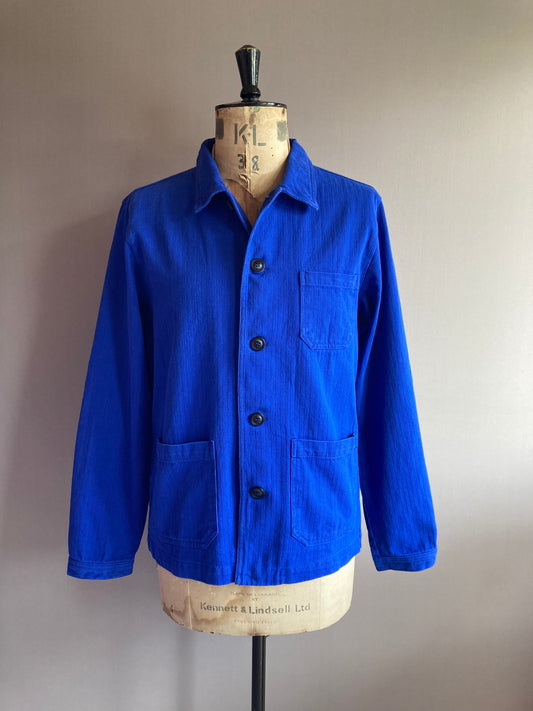 Blue French Chore Jacket Cotton Twill